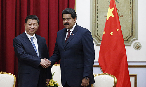 Chá»§ tá»ch Trung Quá»c Táº­p Cáº­n BÃ¬nh (trÃ¡i) vÃ Tá»ng thá»ng Venezuela Nicolas Maduro táº¡i Báº¯c Kinh ngÃ y 14/9. áº¢nh:Reuters.